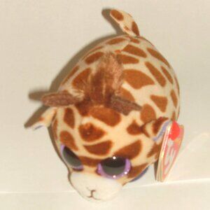 Collectible TY Teeny Beanie Baby 4" MABS Giraffe Stackable Plush Toy w/ TAG 2017
